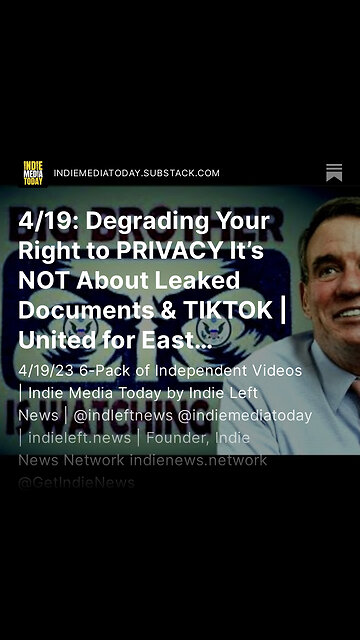 4/19: Degrading Your Right to PRIVACY It’s NOT About Leaked Documents & TIKTOK +