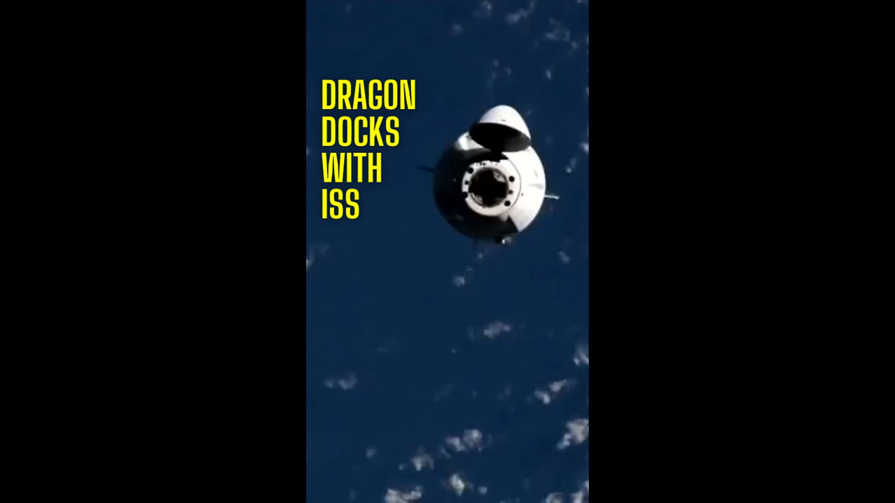 SpaceX Dragon Capsule docks with ISS #Shorts