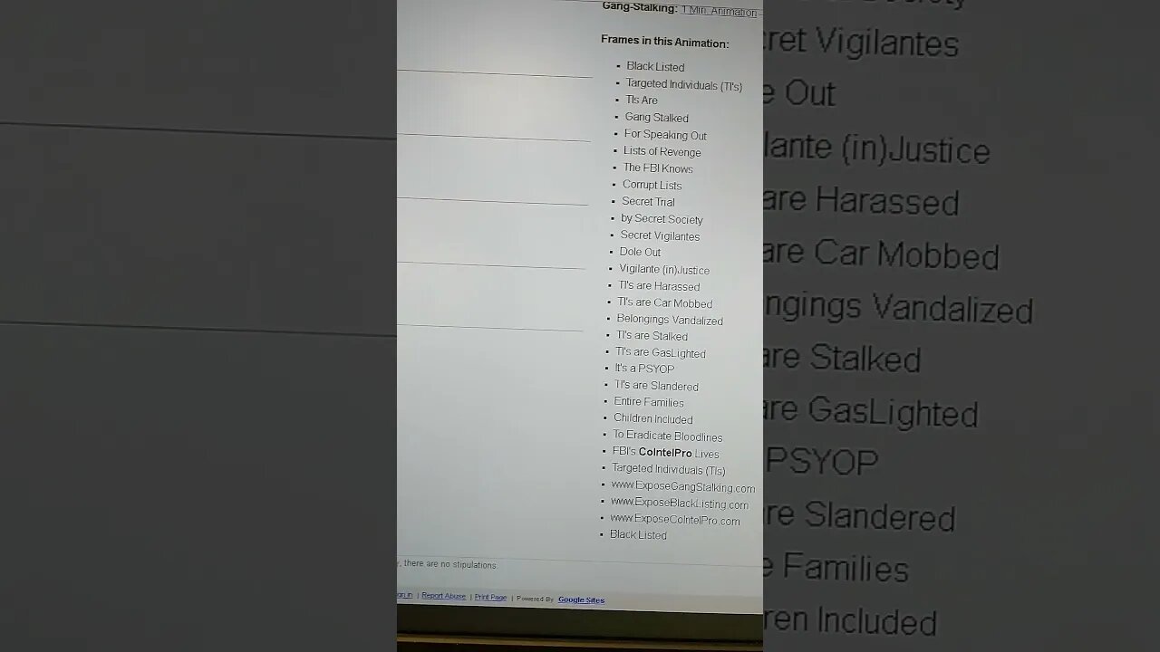 Proof of my recent online Gang Stalking slander & bullying campaign Pt. 2