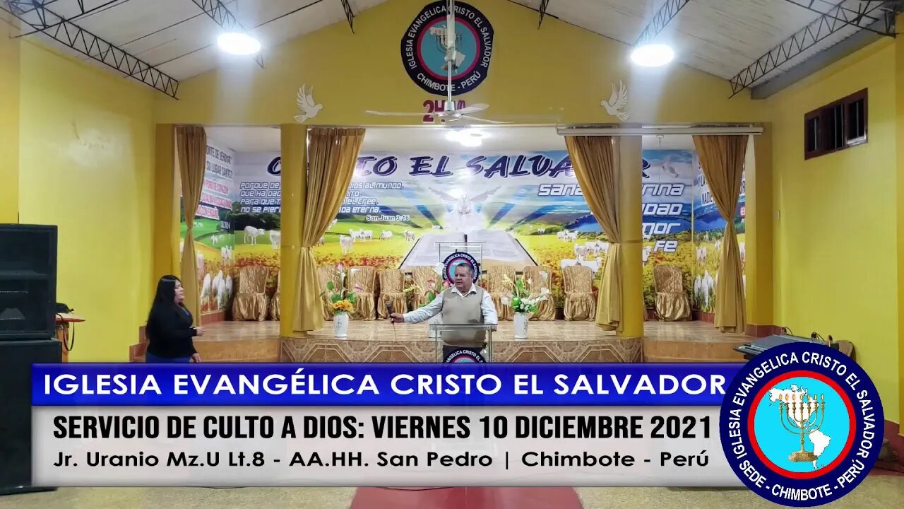 SERVICIO DE CULTO A DIOS: VIERNES 10 DICIEMBRE 2021