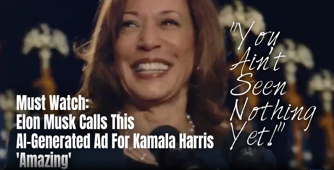 Gotta Watch: Elon Musk Calls This AI-Generated Ad For Kamala Harris 'Amazing'