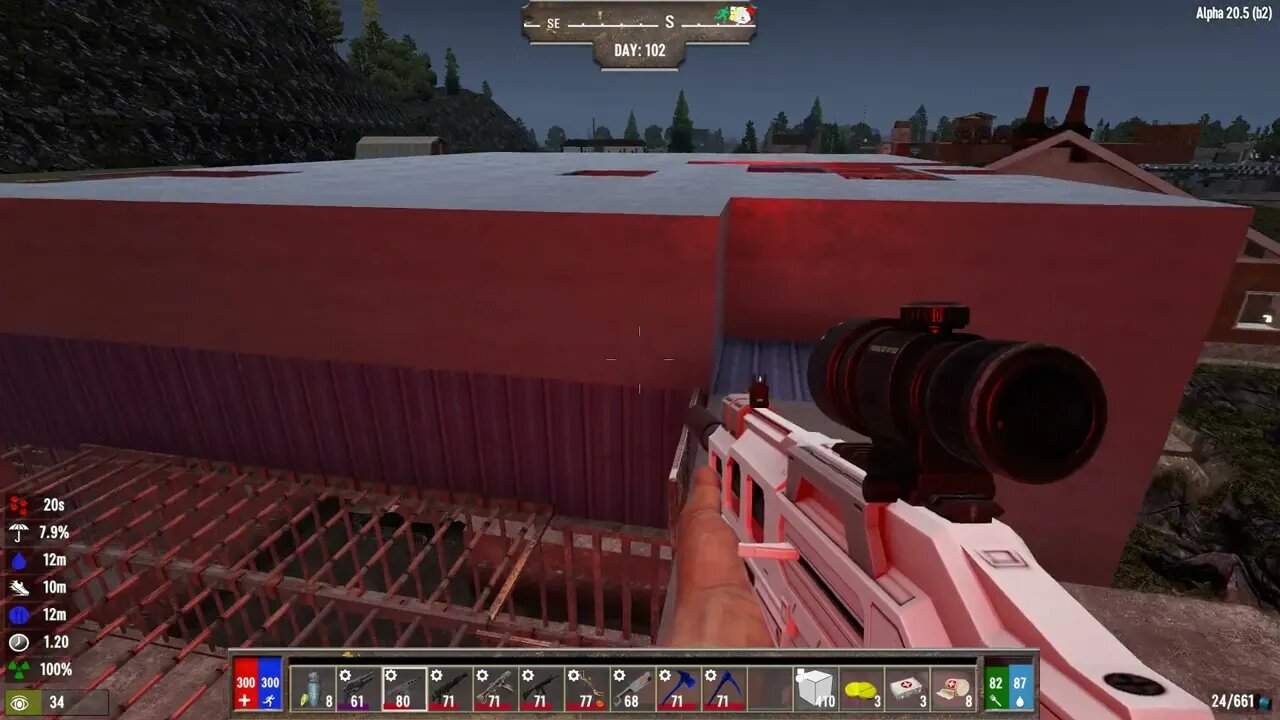 7 Days To Die | Alpha 20 - Darkness Falls| Random Hordes not come with demons...yippee!