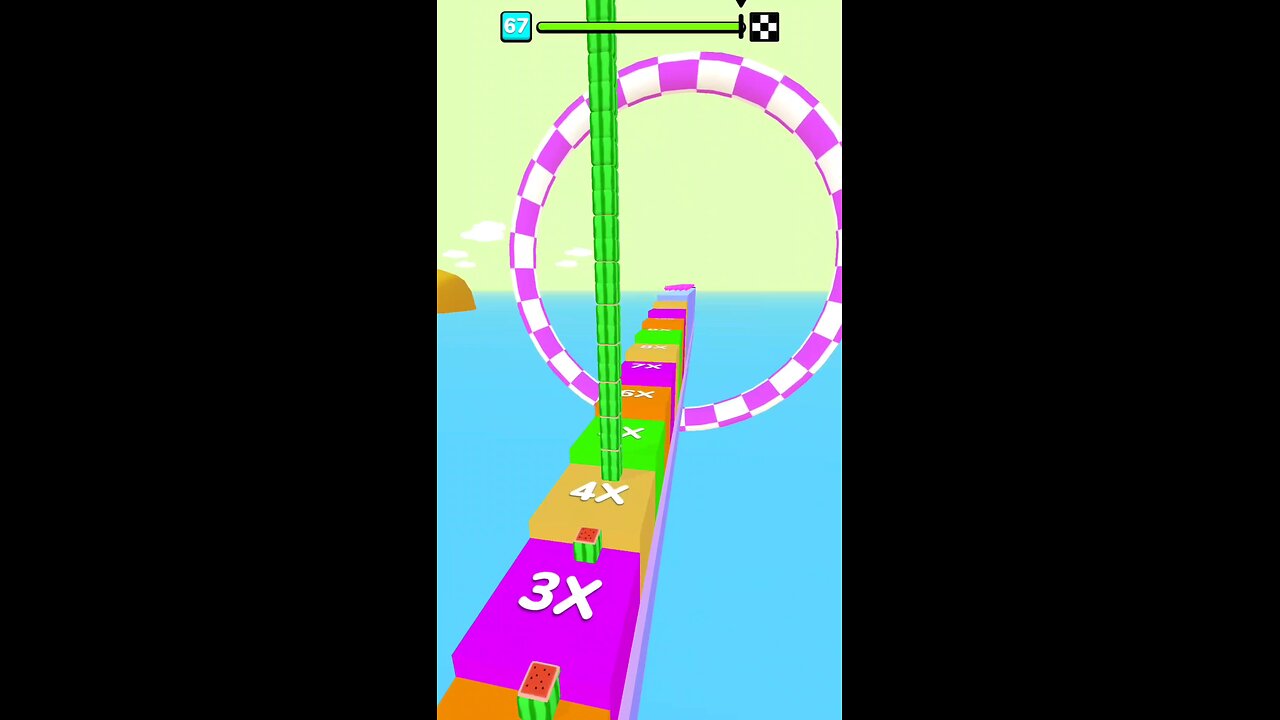 Cube surfer gameplay level 67