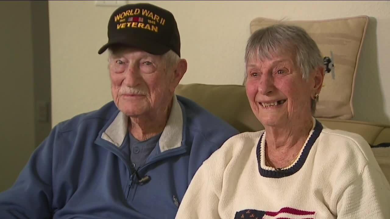 End of WWII was beginning of 72+ years of marriage