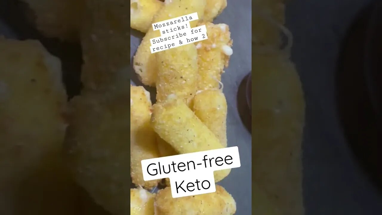 Gluten-free Mozzarella stix keto friendly! Subscribe for how too. #glutenfree #keto #chef #love