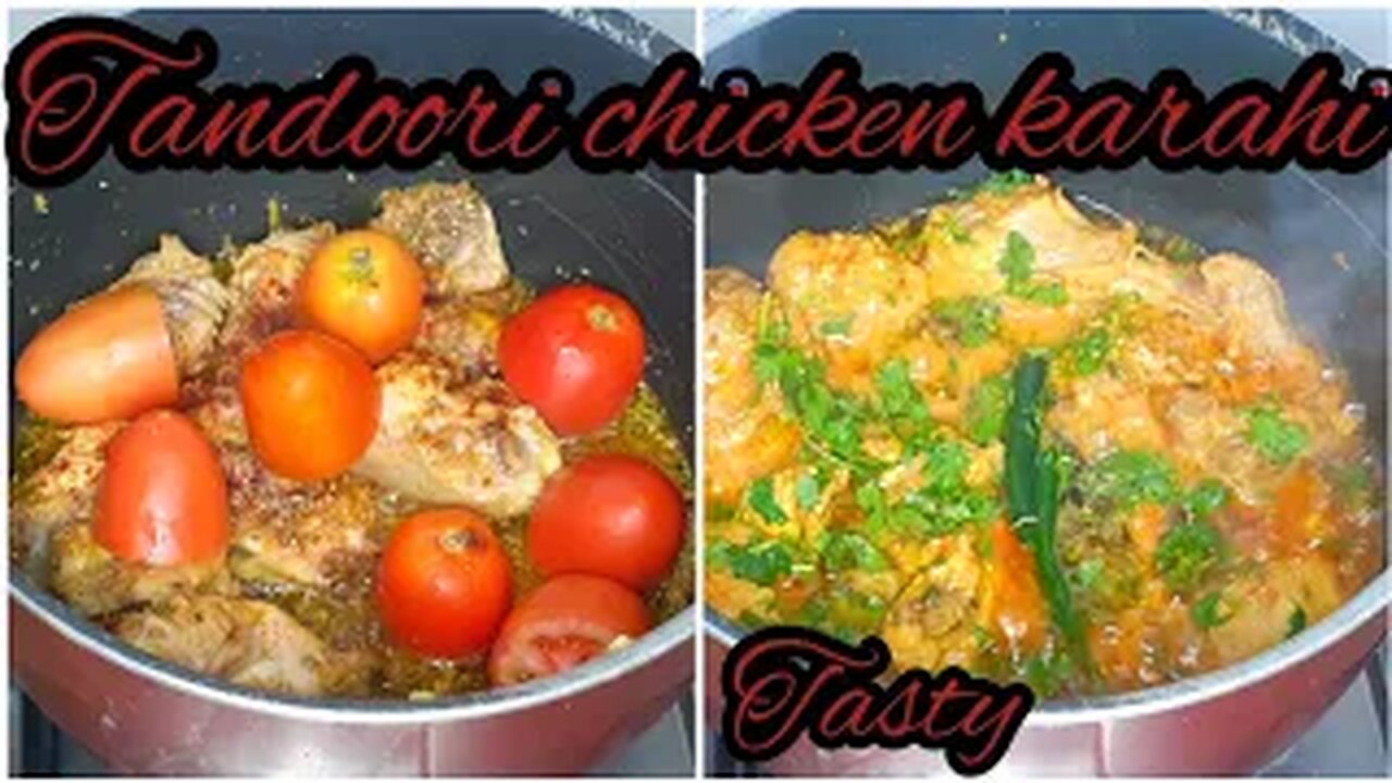 Tandoori chicken karahi recipe || quick and easy recipe || by fiza farrukh