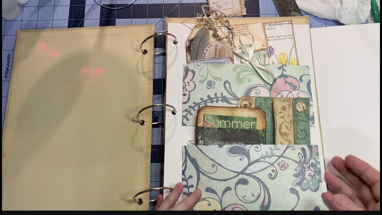 Episode 137 - Junk Journal with Daffodils Galleria ~ Journal to hold Samples