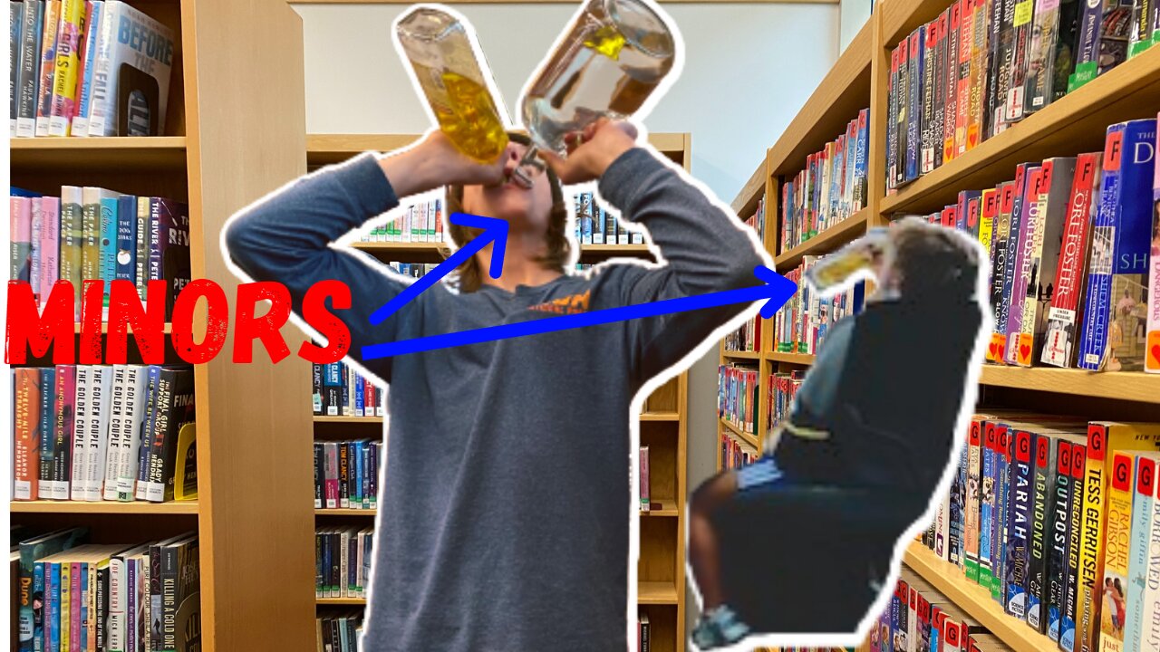 Minors Drinking Liquior In The Libray