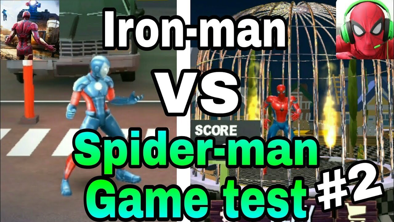 Iron-man vs Spider-man (Game test) | Which game is better?