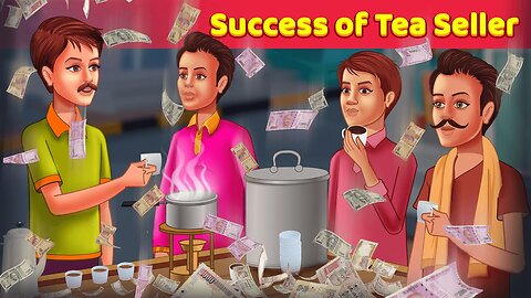 Success of Tea Seller English Story - English Fairy Tales _ Learn English