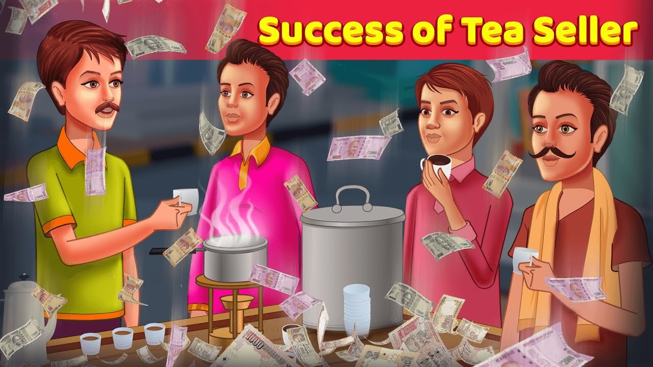 Success of Tea Seller English Story - English Fairy Tales _ Learn English