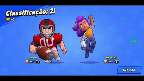 Brawl Stars – Gameplay subir do zero #19 - COMBATE DUPLO COM MÚSICA ELETRÔNICA - BULL TOUCHDOWN