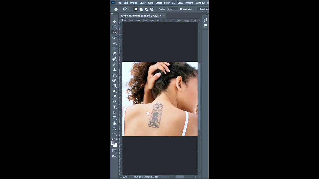 Remove Tattoo On Skin Photoshop #photoshop #marketingdesign #adobeillustrator#shorts #graphicdesign