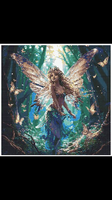 Enchanted Fairy Cross Stitch Pattern by Welovit | welovit.net | #welovit