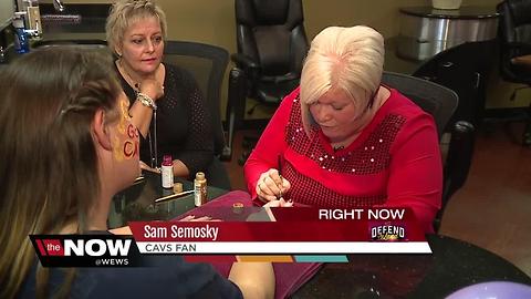 Cavs fans get creative with hair and nail designs