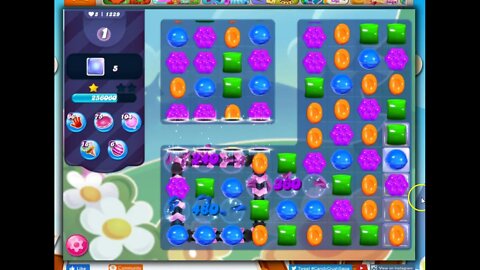 Candy Crush Level 1229 Talkthrough, 25 Moves 0 Boosters