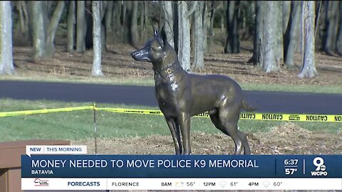 Police K-9 Memorial in need of repairs after move