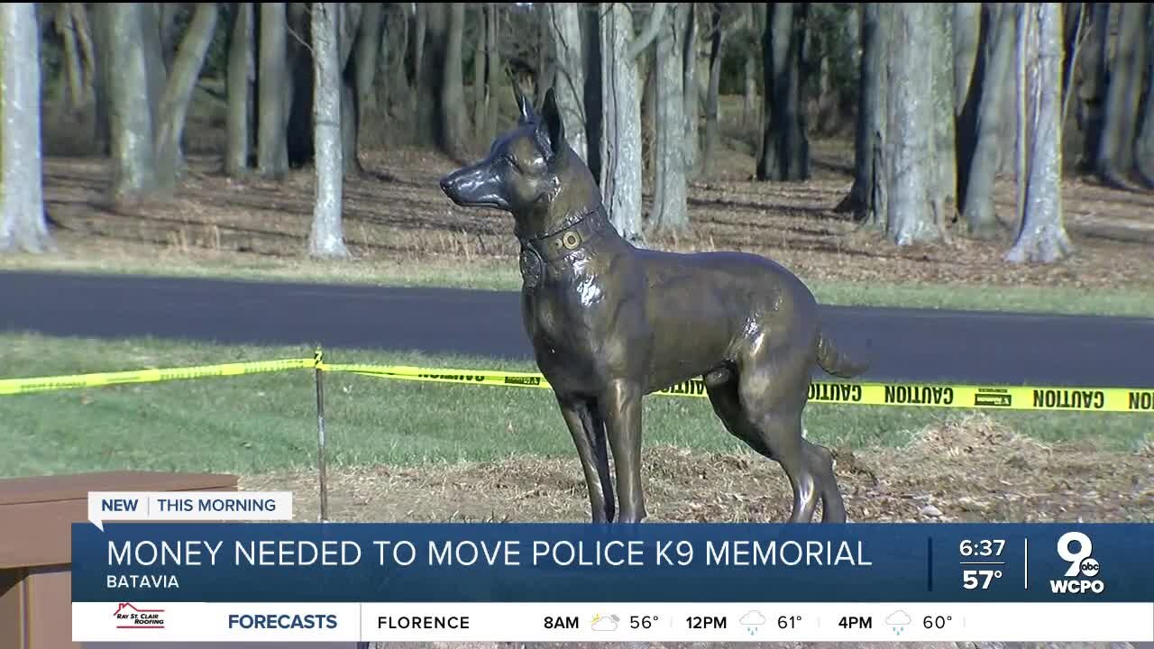 Police K-9 Memorial in need of repairs after move