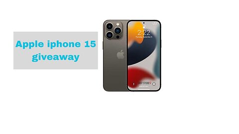 Apple Iphone-Apple Iphone15 Giveaway