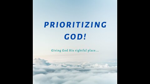 Make God A Priority
