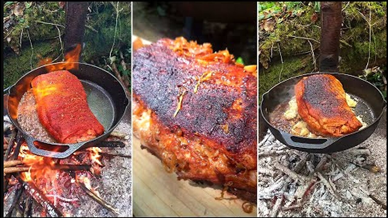 Ribs in Sauerkraut🌲 Żeberka w Kapuście Kiszonej 🔥🍺