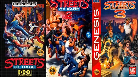 Streets Of Rage 1 2 3 Sega Genesis Live