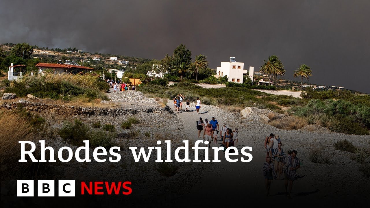 Rhodes: Thousands evacuated from Greek island as wildfires spread – BBC News