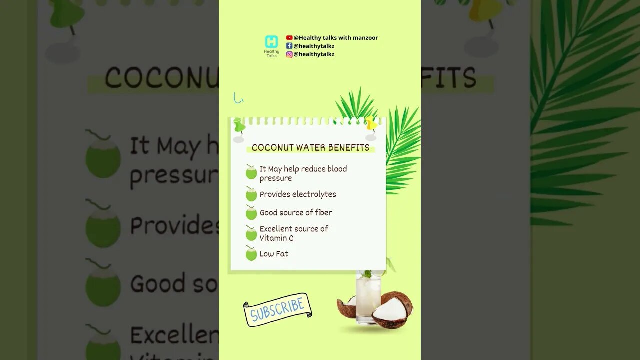 Coconut Water Benefits #shorts