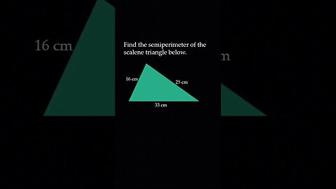 Finding the Semi-Perimeter of a Scalene Triangle - English