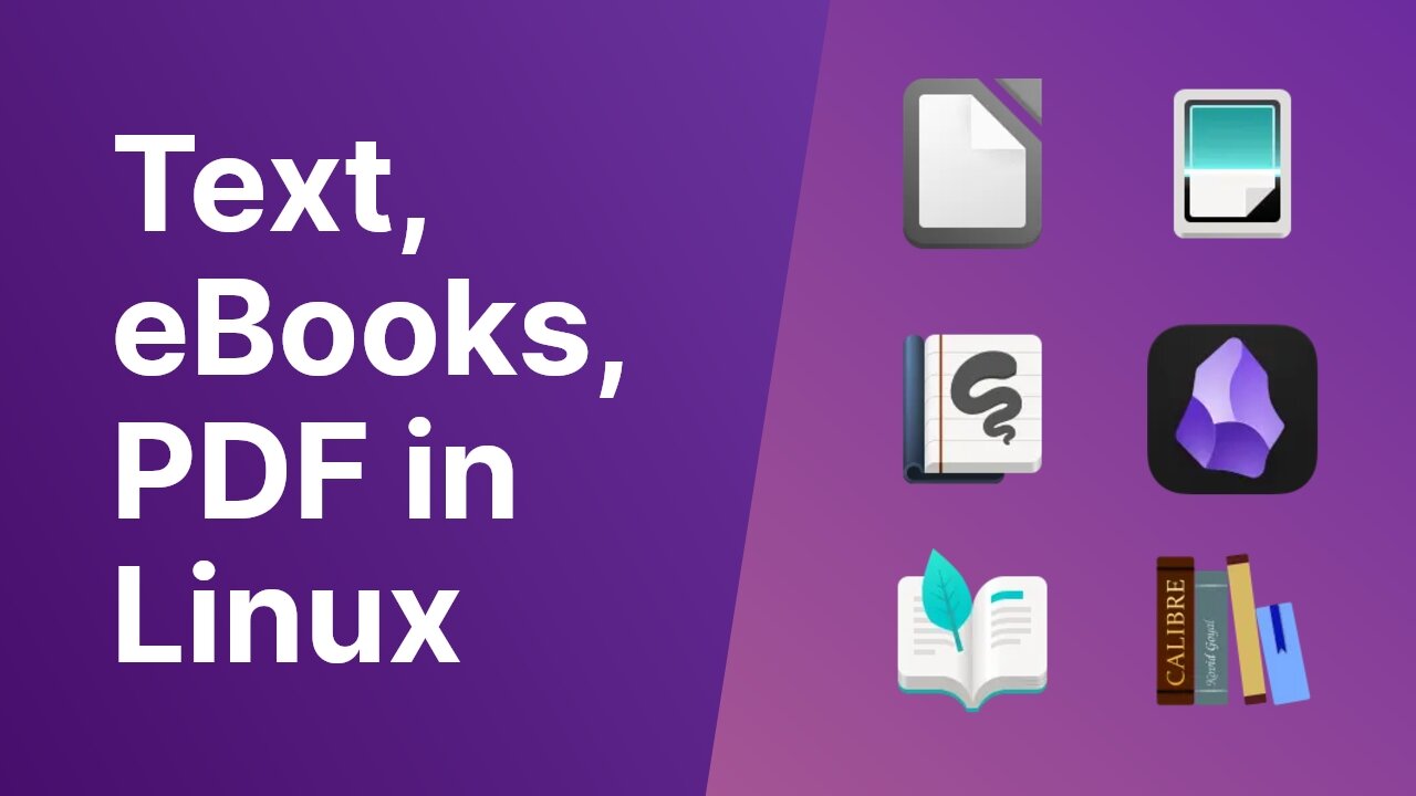 Text Editors, PDF and Books in Linux