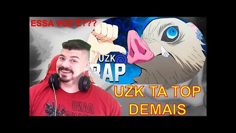 REACT Rap do Inosuke (Demon Slayer) O JAVALI Legião U.Z.K - MELHOR DO MUNDO