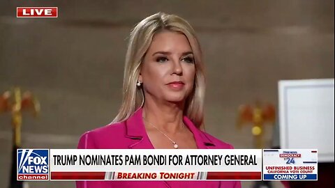 President Trump nominates Pam Bondi for US attorney general