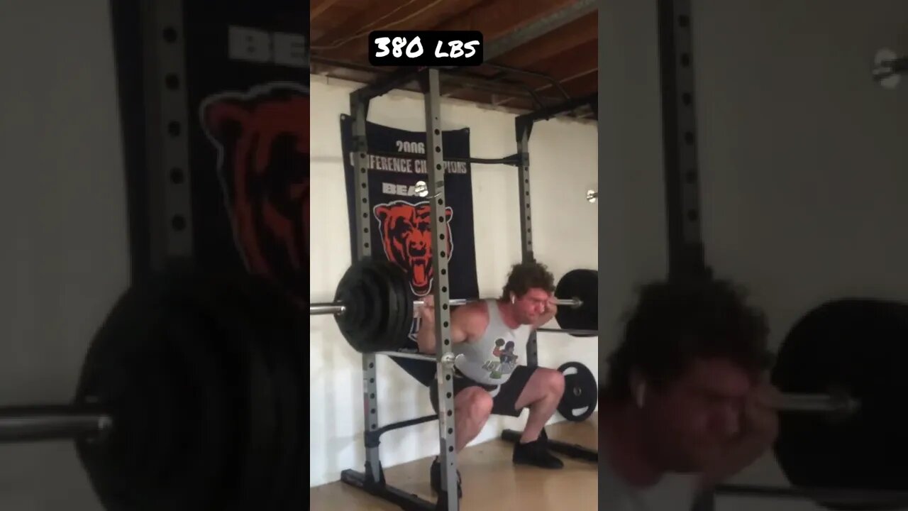 380 lbs squat top set and PR #shorts