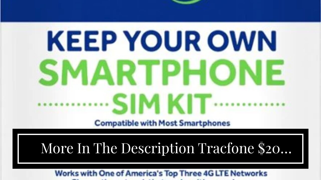 More In The Description Tracfone $20 Unlimited Talk, Text, 1GB Data - 30 Day Smartphone Plan