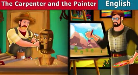 The carpenter and the painter story in English stories for teenagers