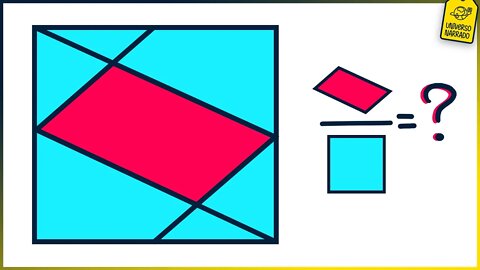 Qual é a RAZÃO entre as ÁREAS? | Matemática (Geometria Plana)