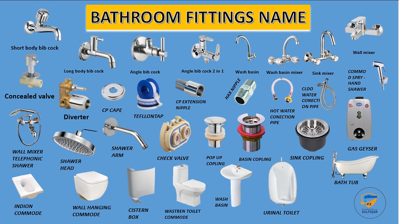 All water faucet name| CP fittings| bathroom fitting name| Bathroom fitting