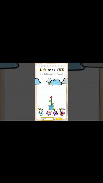 Brain Test Tricky Puzzles Level 2 How to blossom this flower?