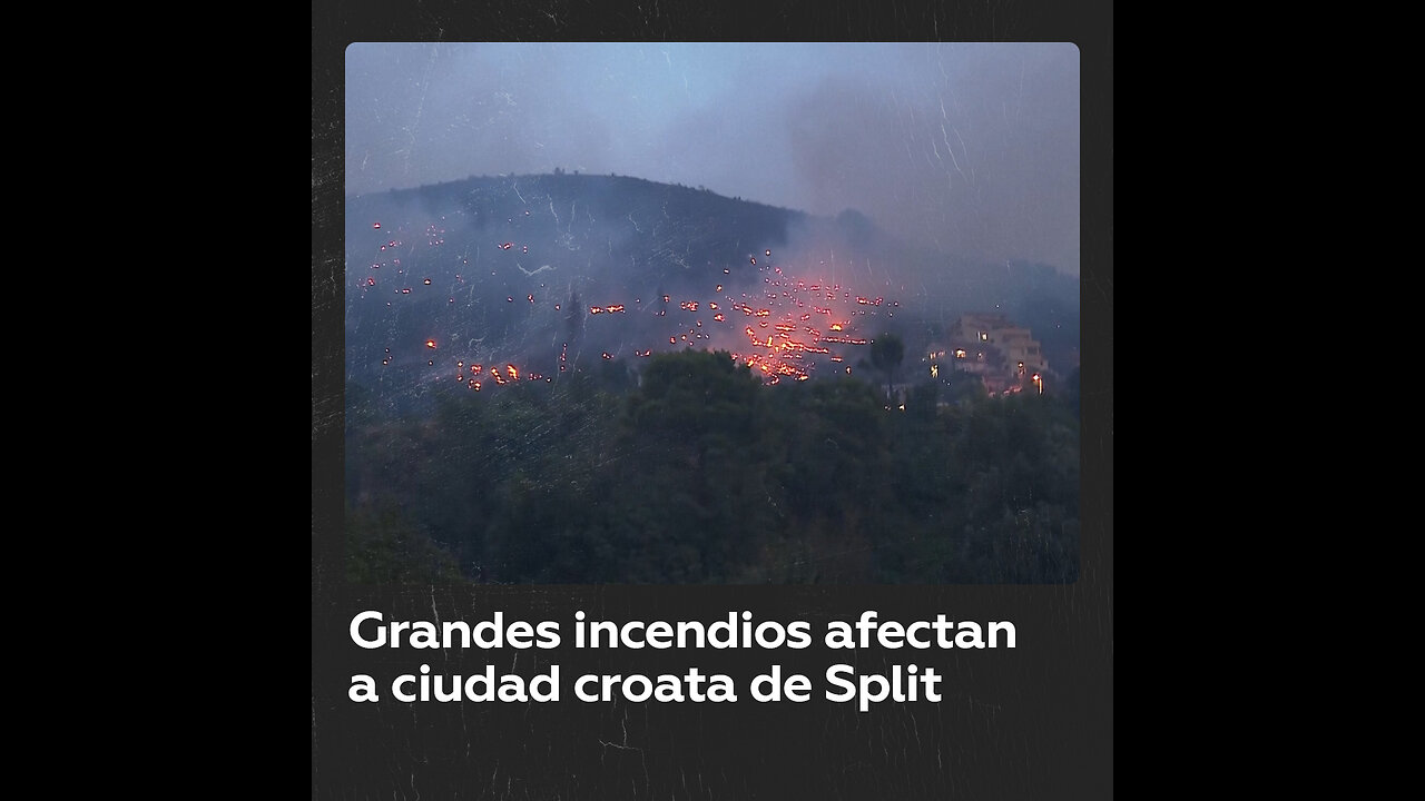 Incendios amenazan a zonas residenciales en Croacia