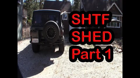 Doomsday Communications shed / Ham Shack / Game room build part 1 Big Bear