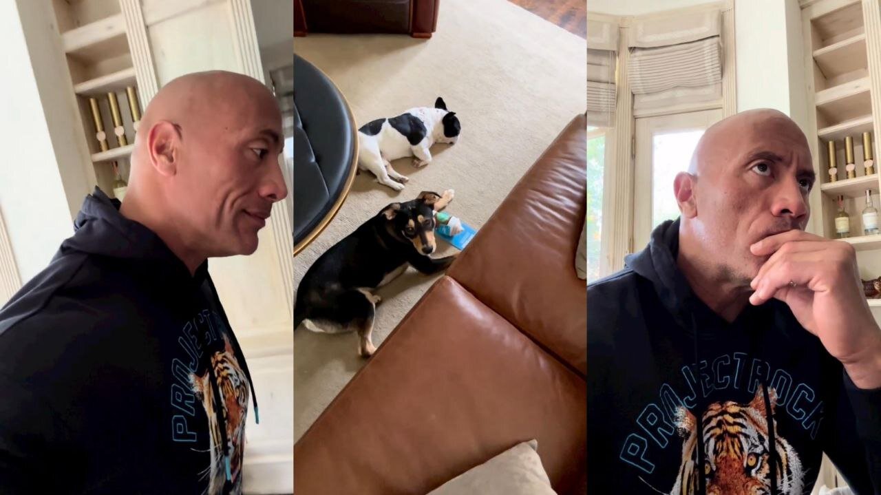 “Please Stop!” Dog Gets on Dwayne Johnson’s Nerves by Giving Him a Taste of His Own Medicine