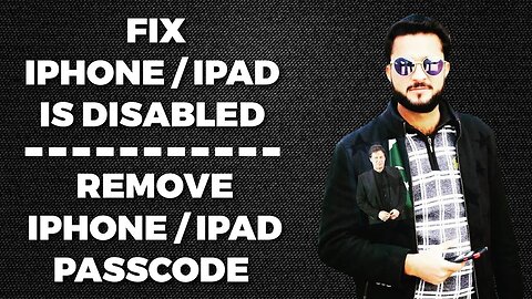 HOW TO FIX IPHONE/IPAD IS DISABLED CONNECT TO THE ITUNES || REMOVE IPHONE/IPAD PASSCODE