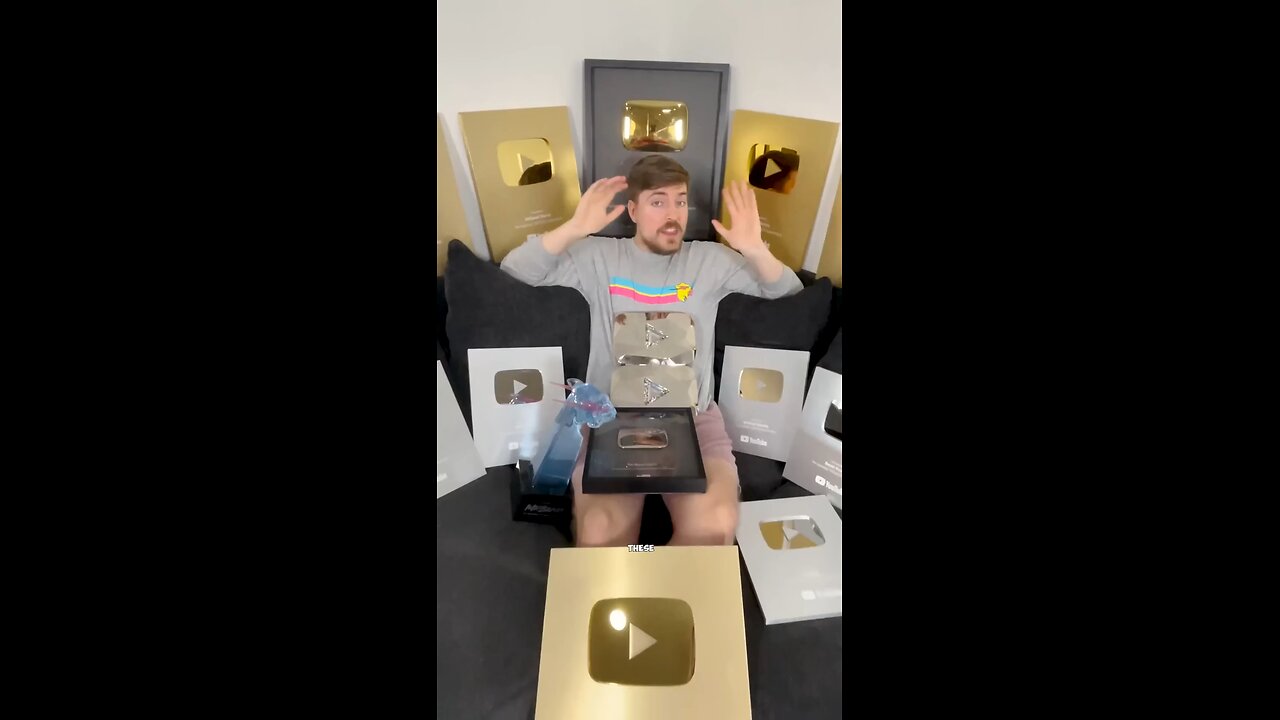 All My YouTube Play Buttons $1 VS $15000000