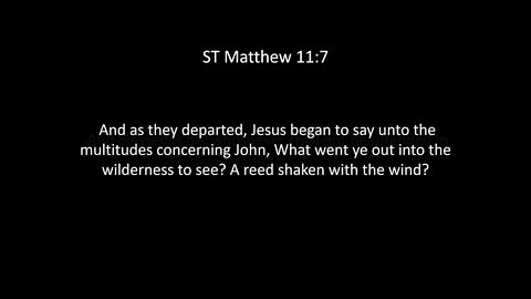 ST Matthew Chapter 11