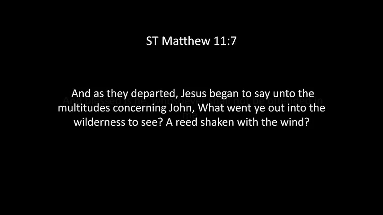 ST Matthew Chapter 11