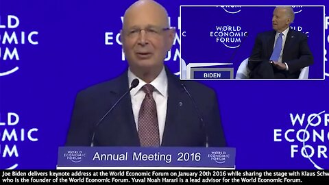 Fourth Industrial Revolution | "I Know Mr. VP (Biden) You Are Called Leader Who Represents the Middle of Society. The Fourth Industrial Revolution Has One Big Challenge. It's the Holding Out of the Middle Class." - Schwab 2016