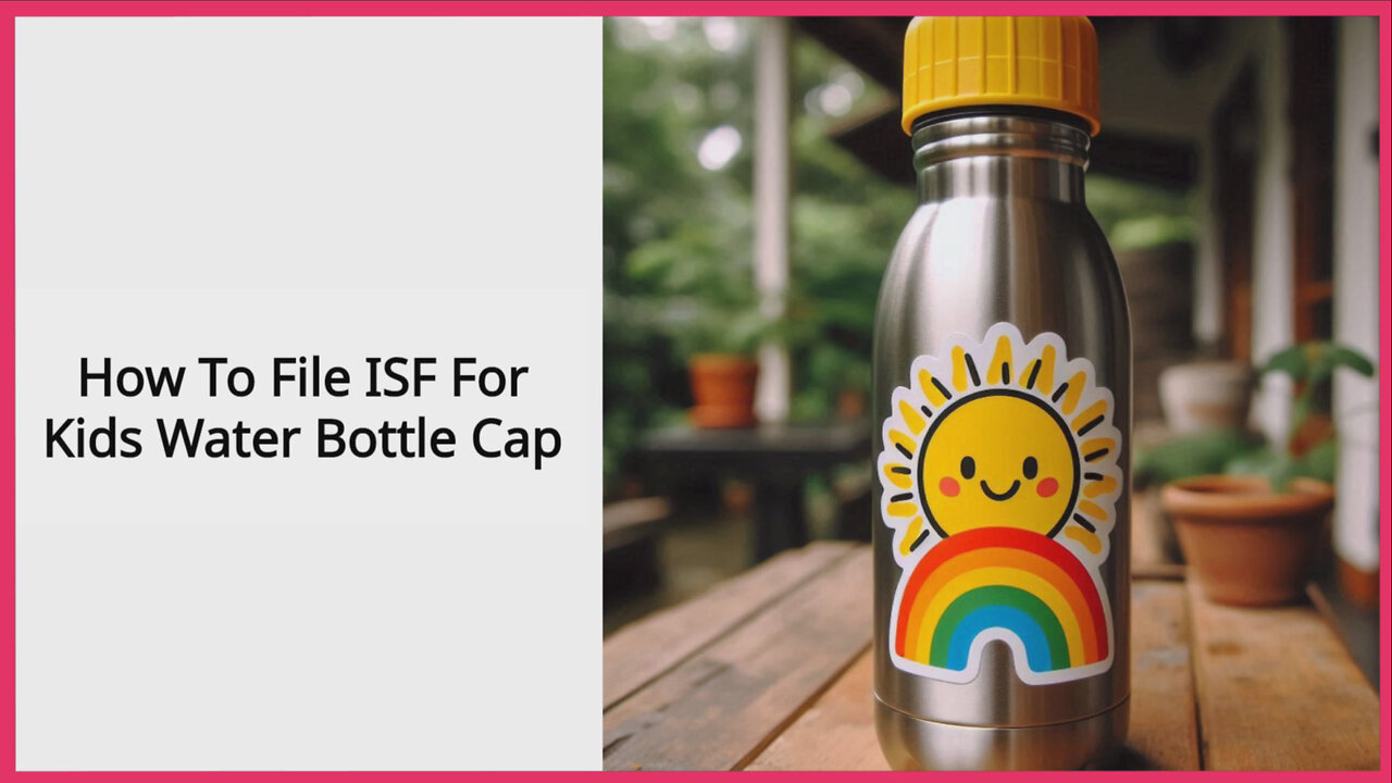 Demystifying the ISF Process: Filing for a Kids' Water Bottle Cap