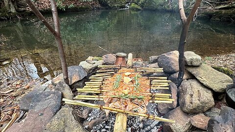 COOKING TROUT WITH PRIMITIVE METHODS!!