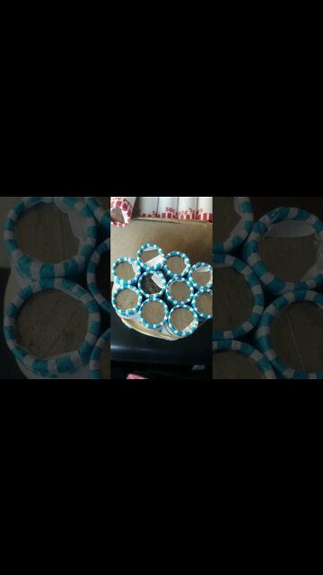 Wonderful bank teller comes through with a box of pennies! She's Awesome.