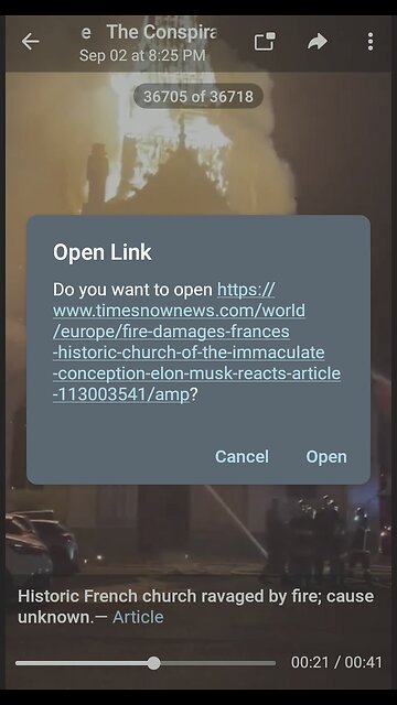 News Shorts: Historic French Church Burned Down